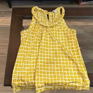 Gorgeous yellow silk top